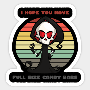 Sunset Reaper / I Hope You Have Full Size Candy Bars Sticker